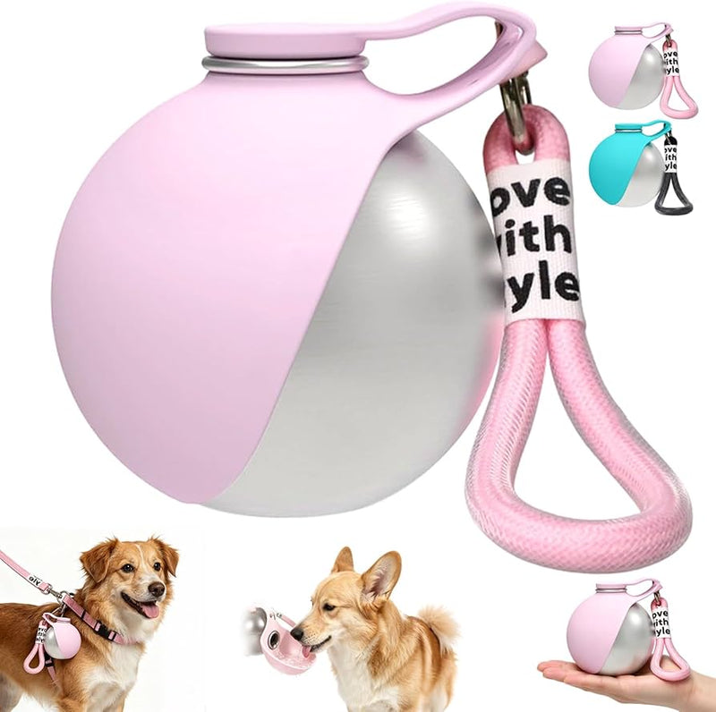 Borraccia per cani con ciotola in silicone rimovibile